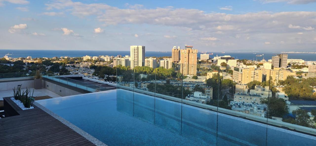 Serene - Infinity Cview Pool - 4 Bedrooms Luxury Penthouse Хайфа Экстерьер фото