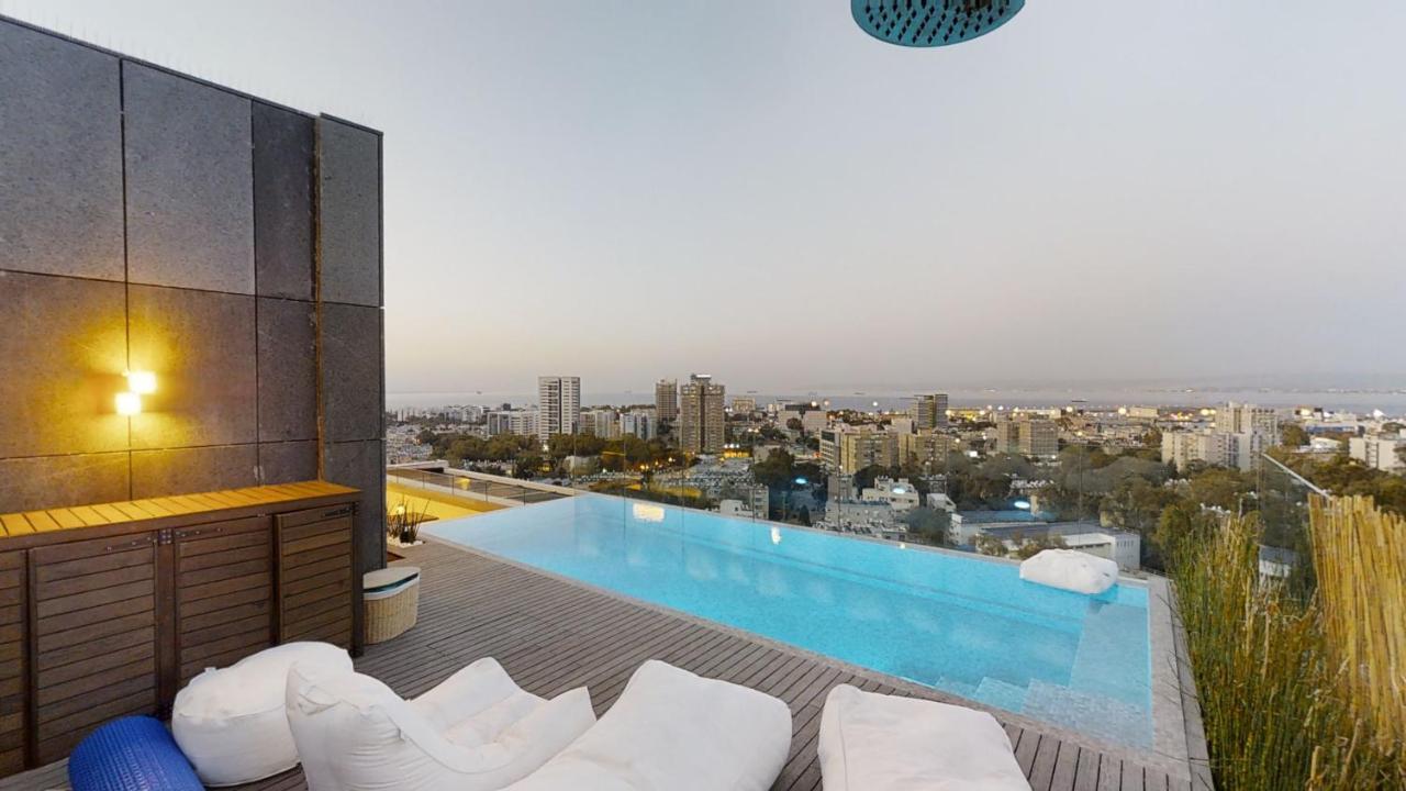 Serene - Infinity Cview Pool - 4 Bedrooms Luxury Penthouse Хайфа Экстерьер фото