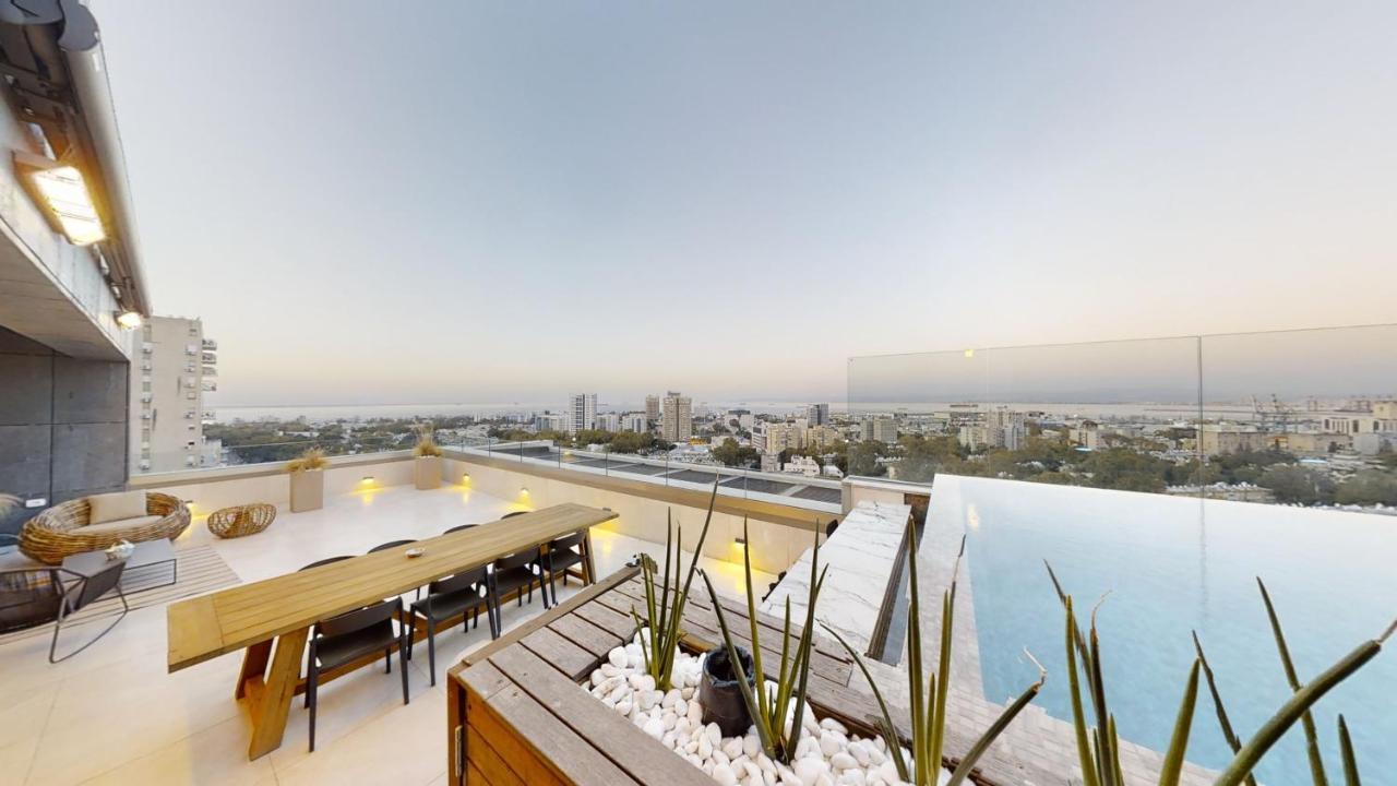 Serene - Infinity Cview Pool - 4 Bedrooms Luxury Penthouse Хайфа Экстерьер фото