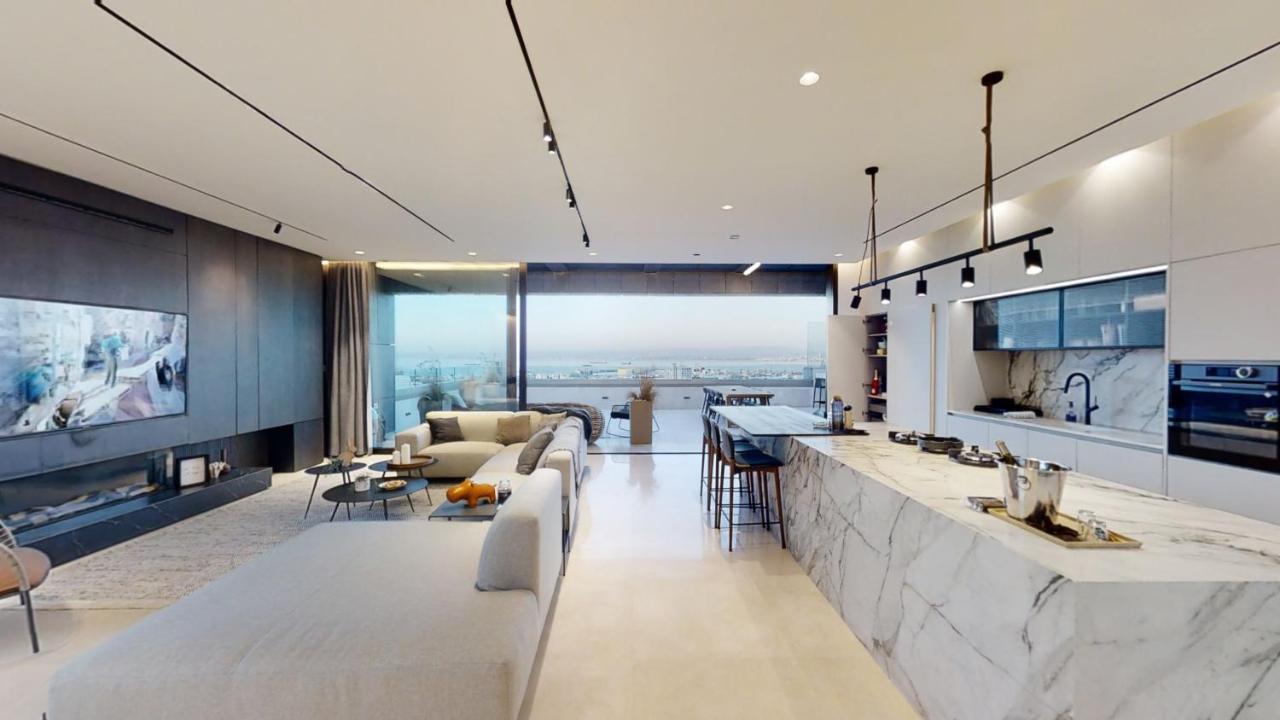 Serene - Infinity Cview Pool - 4 Bedrooms Luxury Penthouse Хайфа Экстерьер фото
