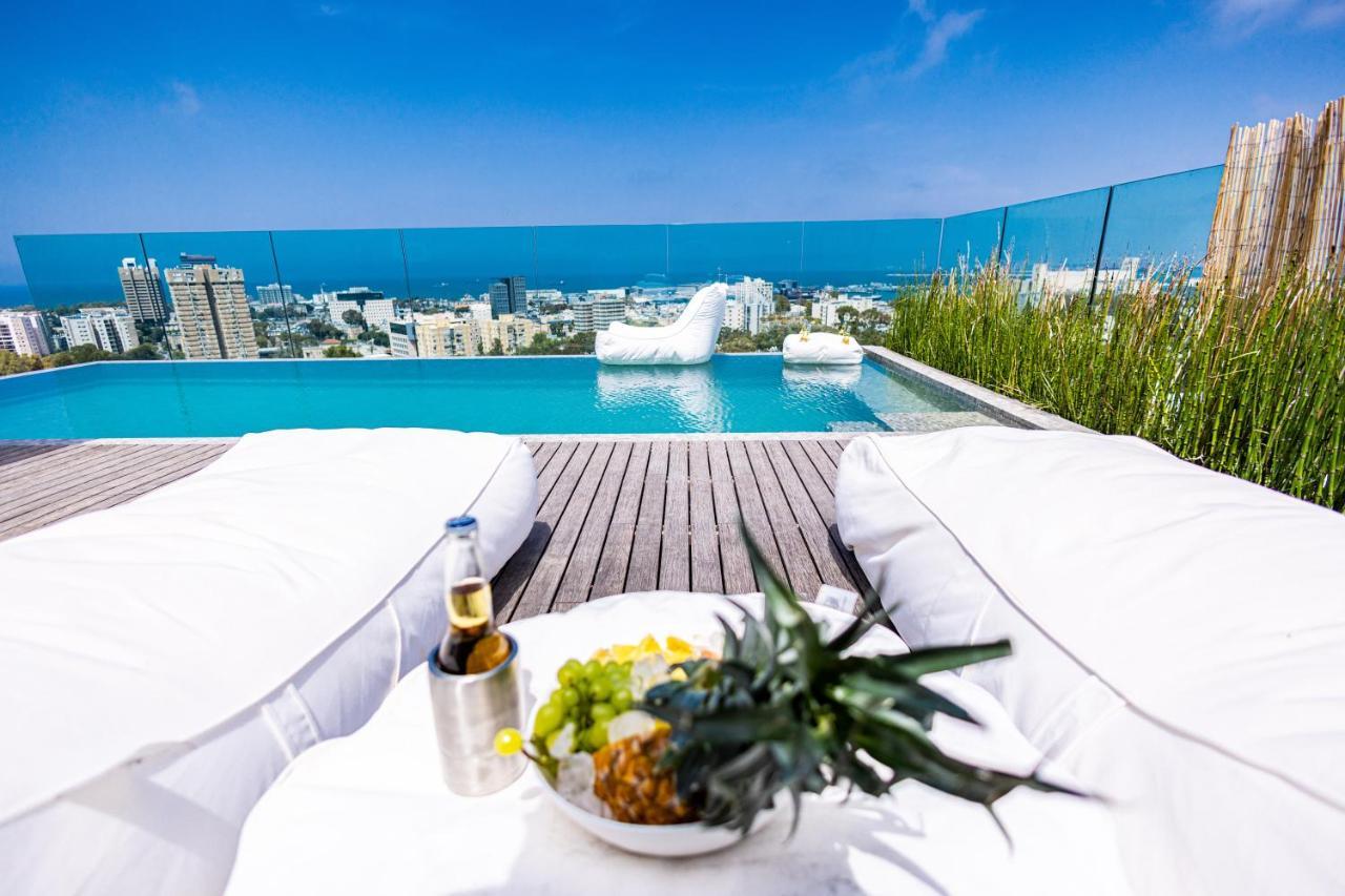 Serene - Infinity Cview Pool - 4 Bedrooms Luxury Penthouse Хайфа Экстерьер фото