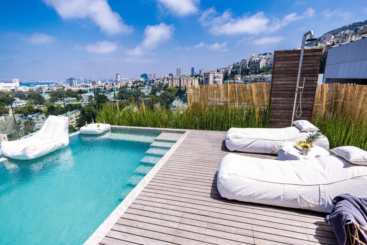 Serene - Infinity Cview Pool - 4 Bedrooms Luxury Penthouse Хайфа Экстерьер фото